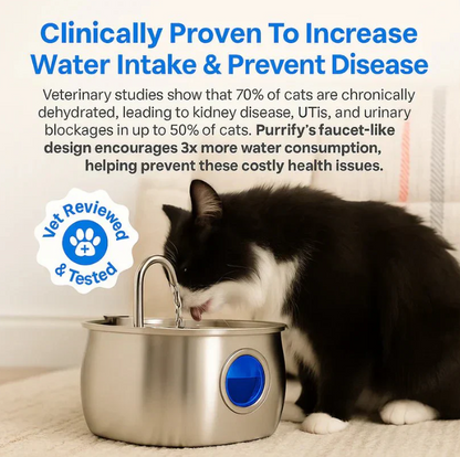 Stainless Steel Cat Water Fountain