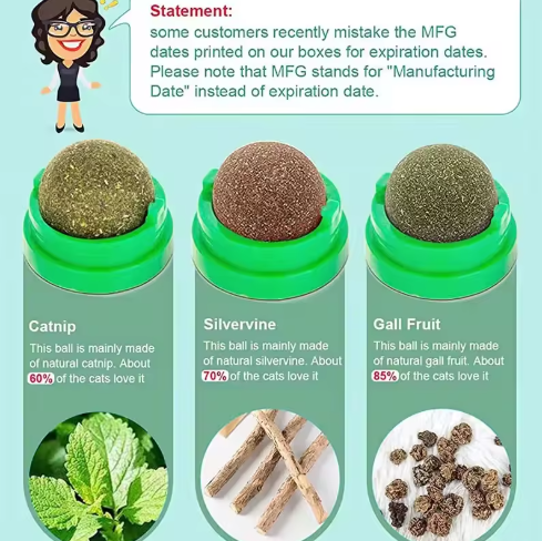 Catnip Wall Ball – Natural Digestive Treat